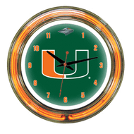 Miami Neon Wall Clock - 14"