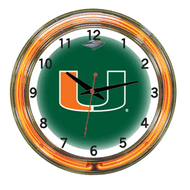 Miami Neon Wall Clock - 18"