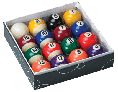 Complete Set 16 Miniature Mini Pool Billiard Balls Diameter Replacement es 