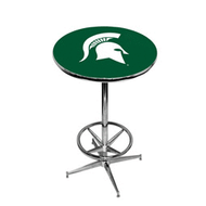 Michigan State Pub Table with Foot Ring Base 1