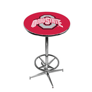 Ohio State Pub Table with Foot Ring Base