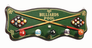 Pub Sign Billiards Coat Rack