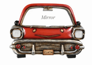 Pub Sign - Red Car with Mirror