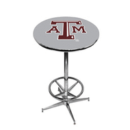 Texas A&M Pub Table with Foot Ring Base
