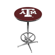 Texas A&M Pub Table with Foot Ring Base 1