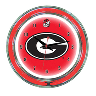 Georgia  Neon Wall Clock - 14"