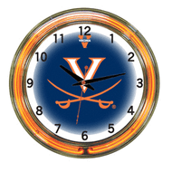 Virginia Neon Wall Clock - 18"