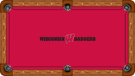 Wisconsin Badgers Billiard Table Felt - Recreational 3