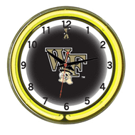 Wake Forest Neon Wall Clock - 18"