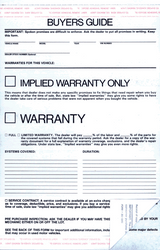 Buyers Guide Implied Warranty Form