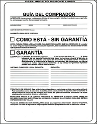 Buyers Guide Spanish 1 Part  Peel and Seal