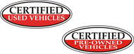 Certified Pre Owned Oval Decals