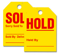 Sold / Hold Tags Mirror