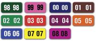 Year Color Coded Filing Labels for Auto Dealers