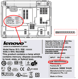 machine type and serial number are invalid lenovo