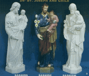 ST. JOSEPH & CHILD OUTDOOR STATUE 24"