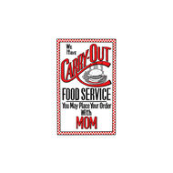 We Have Carry-Out Food Service Refrigerator Magnet